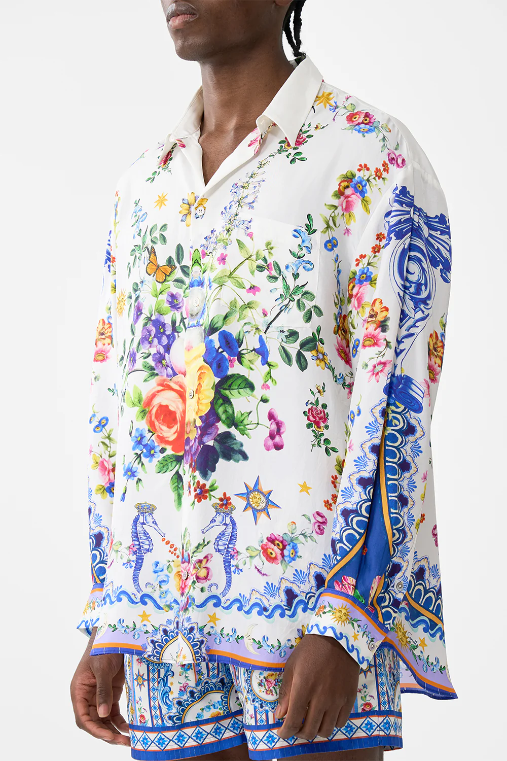 LONG SLEEVE OVERSIZED SHIRT TILES DARLS - Image 5