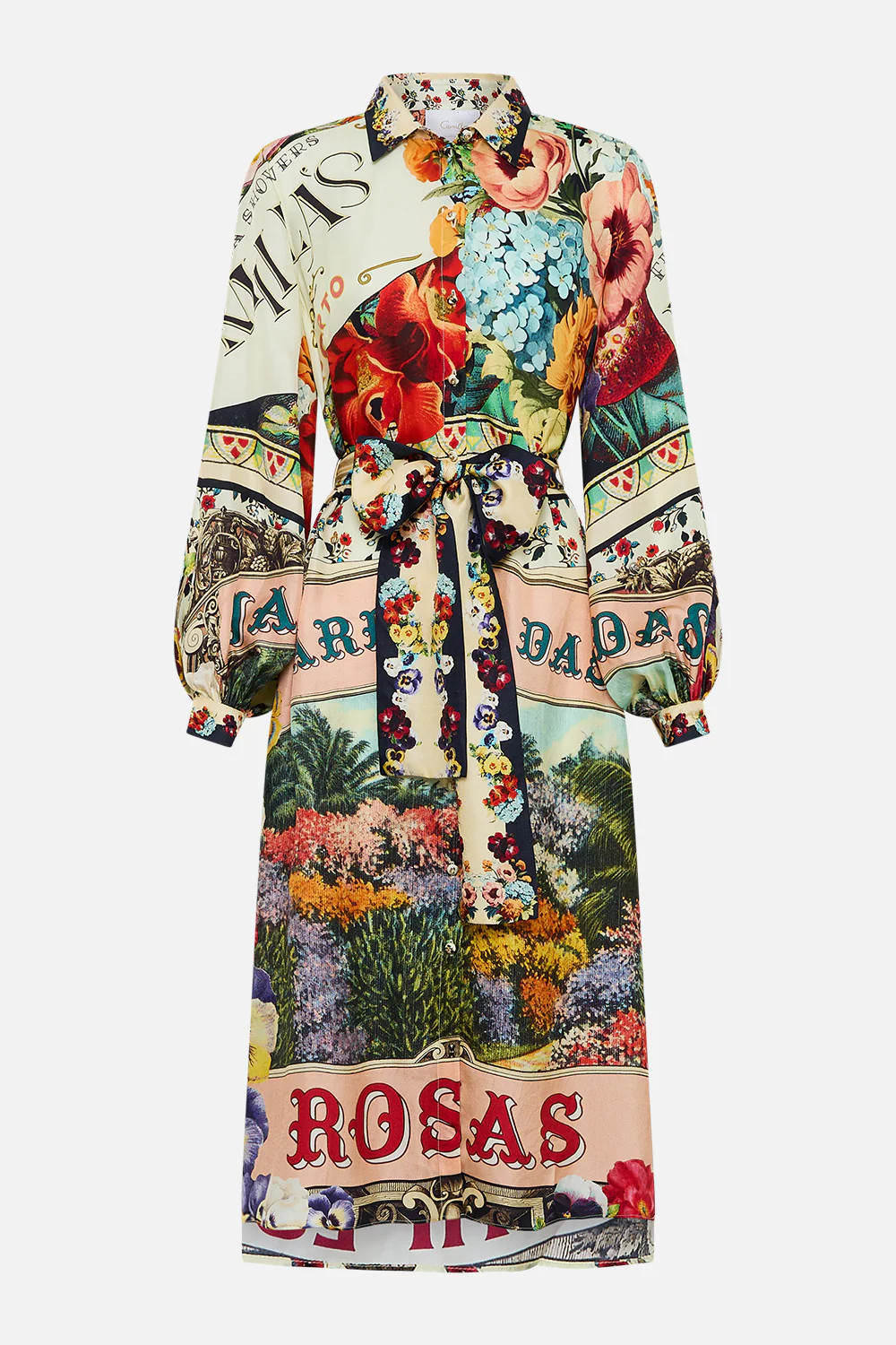 HIGH LOW MIDI SHIRT DRESS AROMATIC AMOR - Image 3