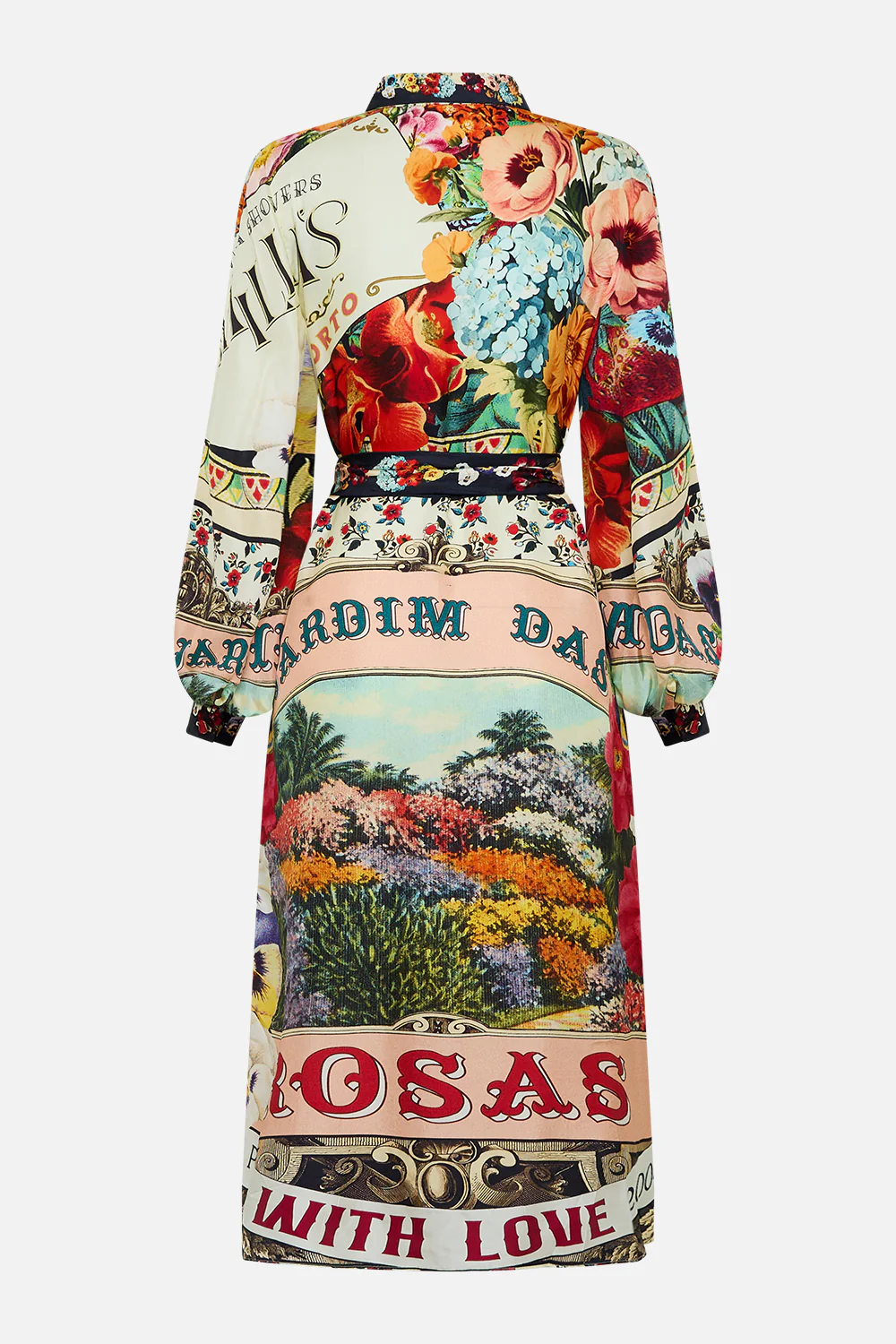 HIGH LOW MIDI SHIRT DRESS AROMATIC AMOR - Image 8