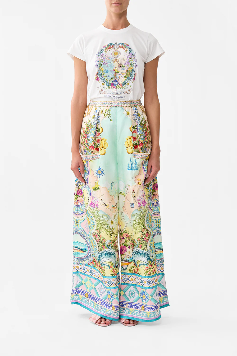 WIDE LEG TROUSER WITH FRONT POCKETS JUST COASTING