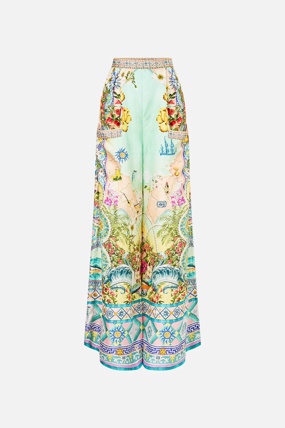 WIDE LEG TROUSER WITH FRONT POCKETS JUST COASTING - Image 3