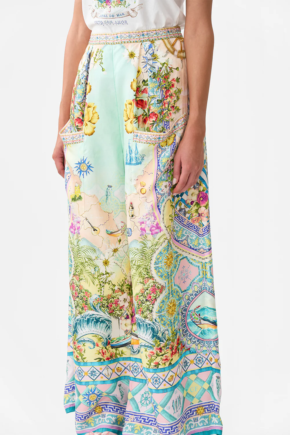 WIDE LEG TROUSER WITH FRONT POCKETS JUST COASTING - Image 5