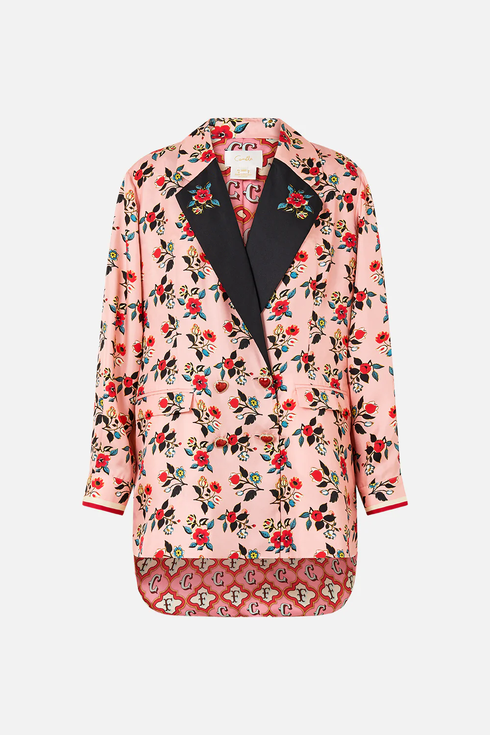DOUBLE BREASTED SOFT JACKET PINK PORTO - Image 3