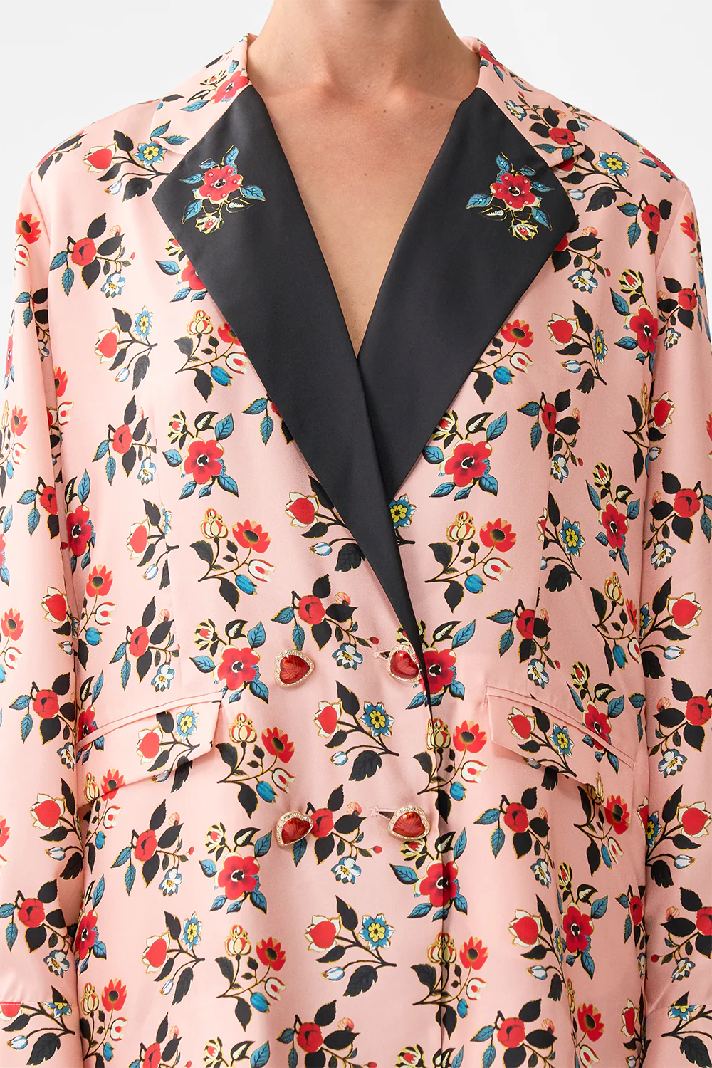 DOUBLE BREASTED SOFT JACKET PINK PORTO - Image 6