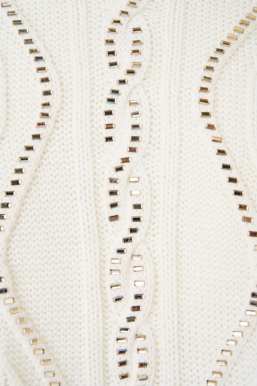 ROLL NECK KNIT JUMPER SOLID IVORY - Image 7