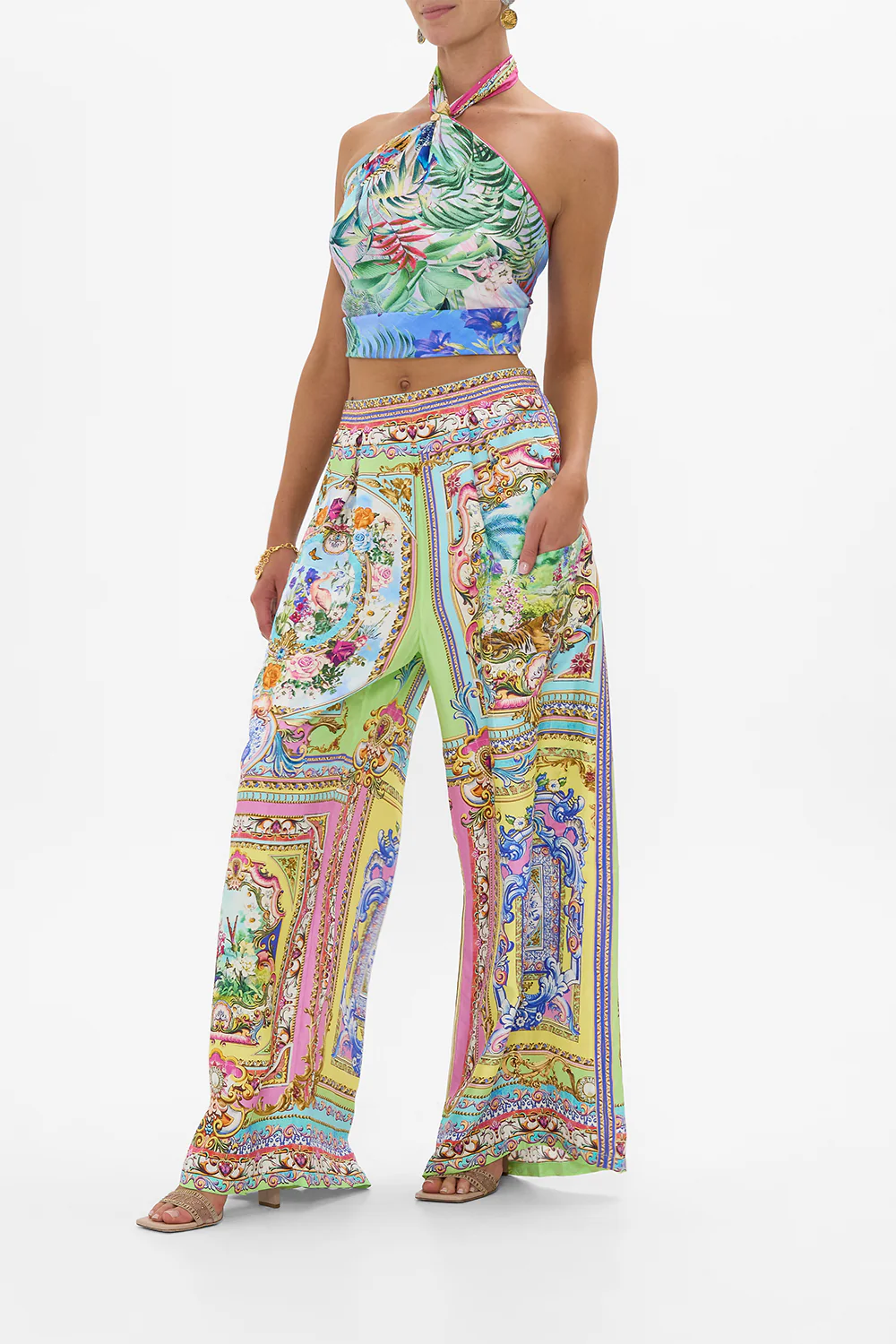 WIDE LEG TROUSER WITH FRONT POCKETS SPIRIT OF SANTA MARIA - Image 4
