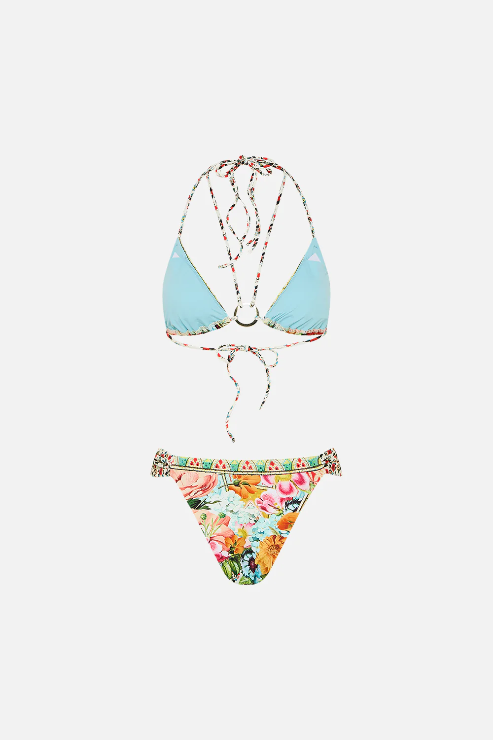 MULTI STRAP TRIANGLE BIKINI SET WITH RING TRIMS BATHING BOMBSHELL - Image 6