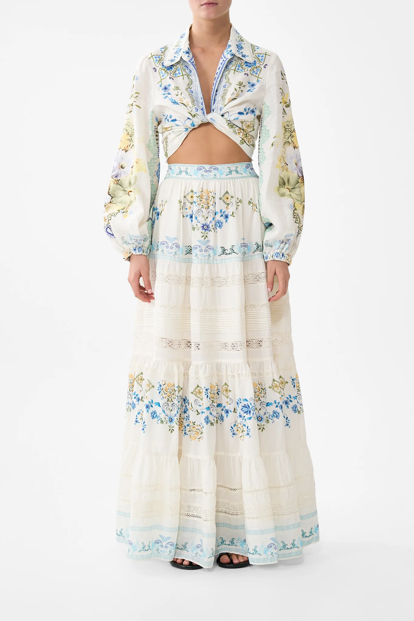TIERED MAXI SKIRT MY HOMESPUN HEART