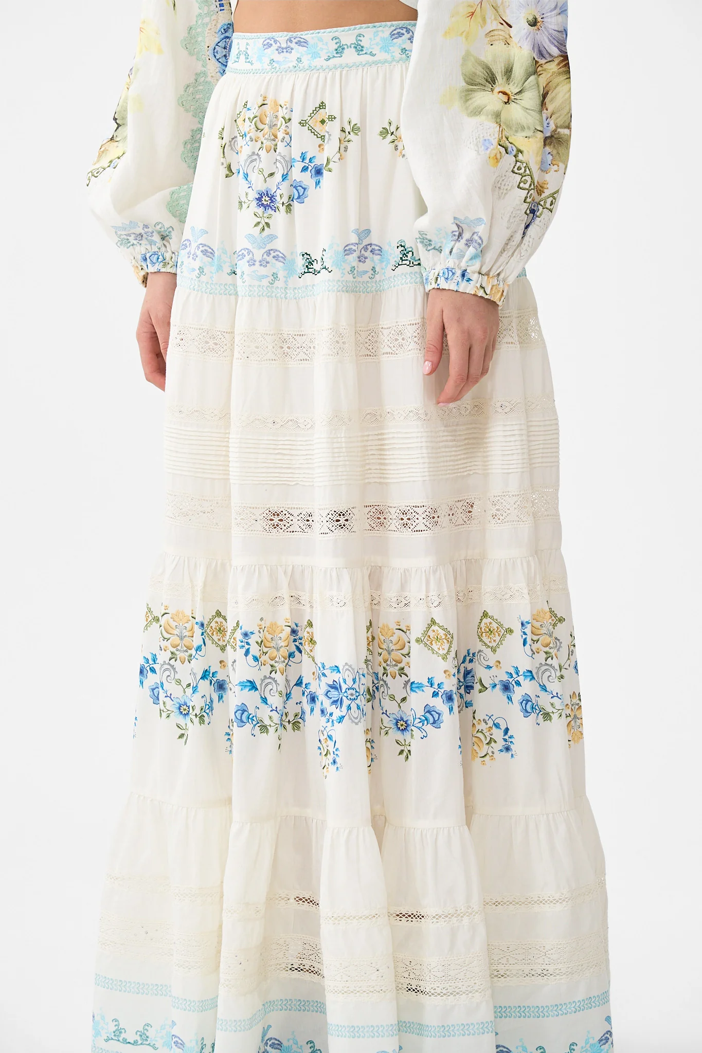 TIERED MAXI SKIRT MY HOMESPUN HEART - Image 5