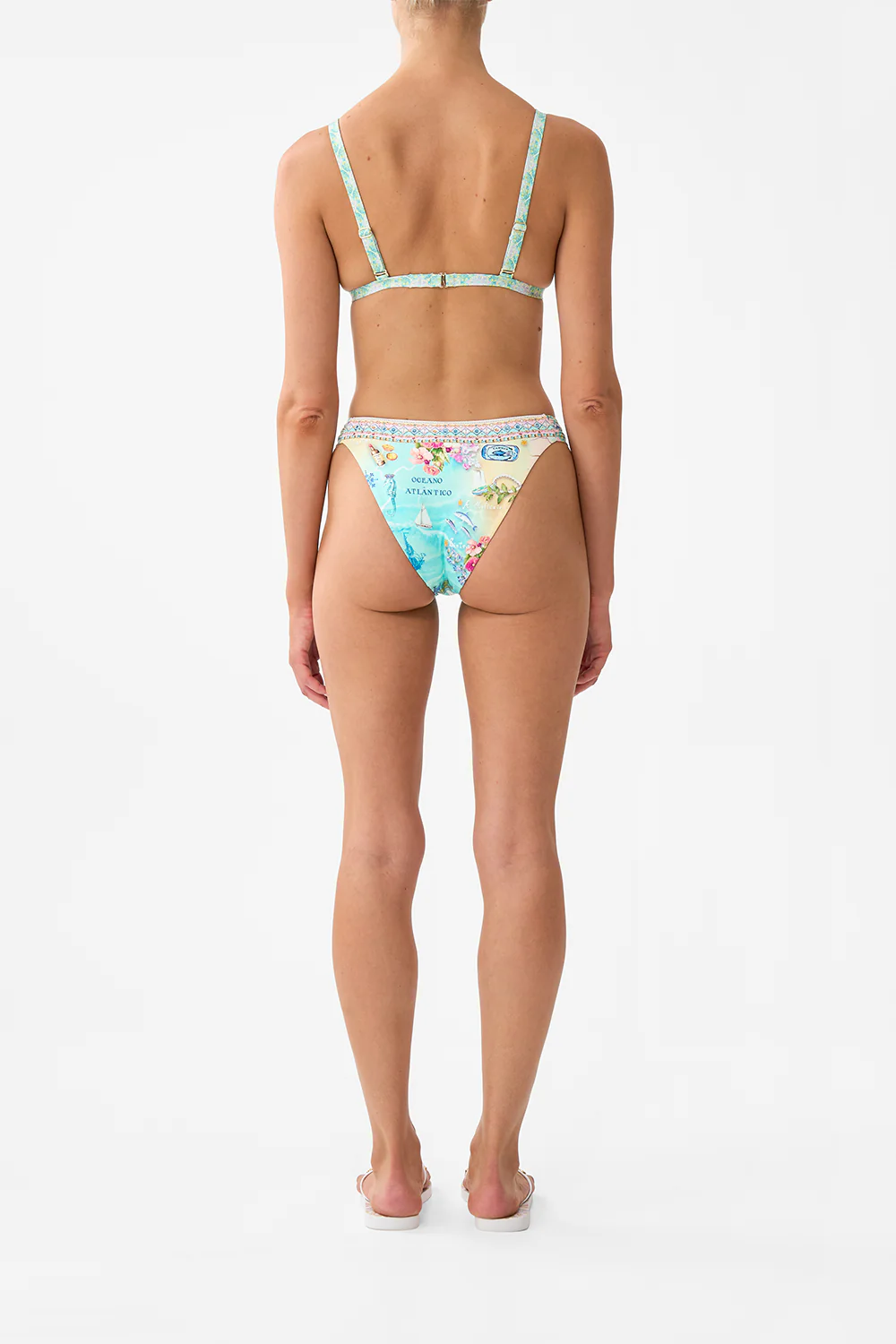 TRIANGLE BIKINI TOP WITH KNOT FRONT JUST COASTING - Image 2