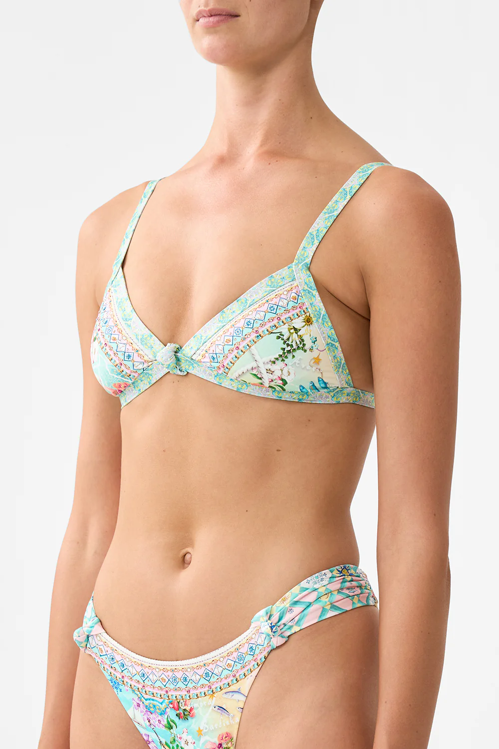TRIANGLE BIKINI TOP WITH KNOT FRONT JUST COASTING - Image 5
