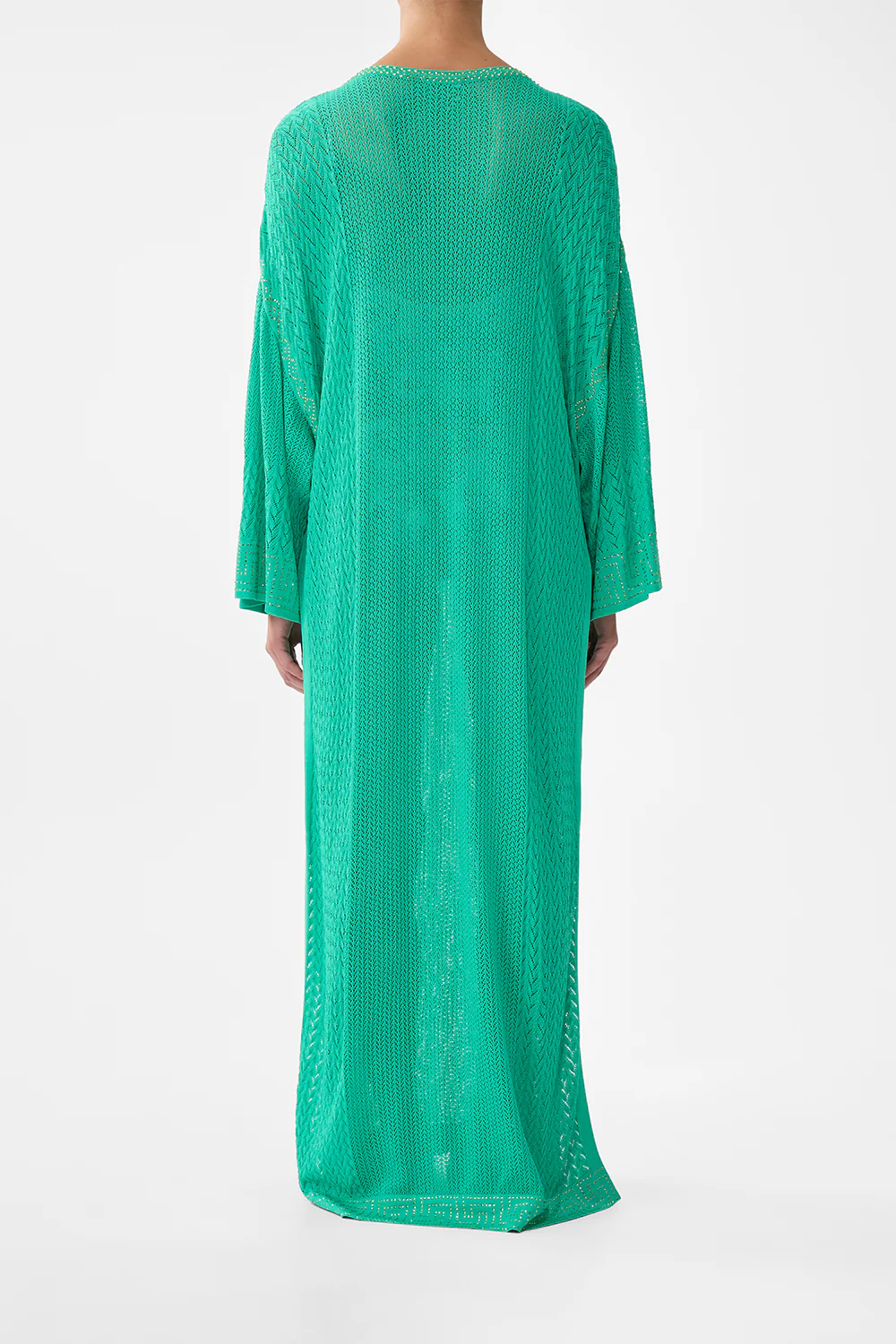 LONG V NECK KNIT KAFTAN SPIRIT OF SANTA MARIA - Image 2