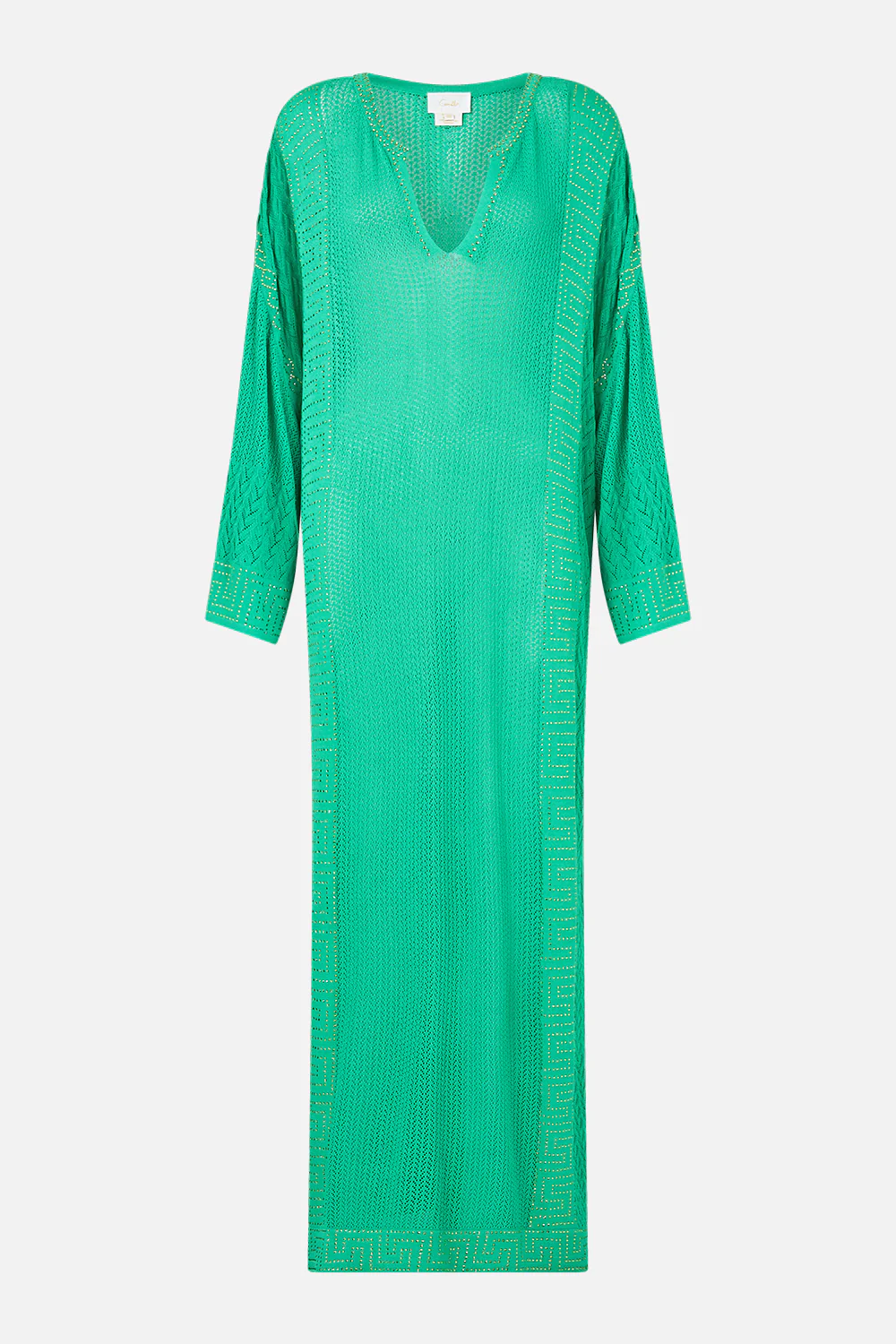 LONG V NECK KNIT KAFTAN SPIRIT OF SANTA MARIA - Image 3