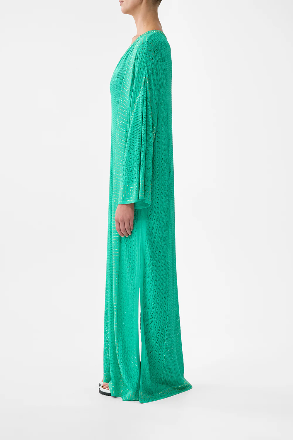 LONG V NECK KNIT KAFTAN SPIRIT OF SANTA MARIA - Image 4