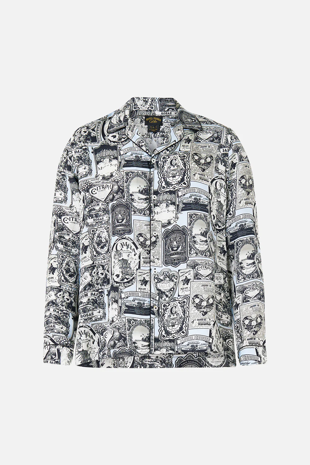 LONG SLEEVE CAMP COLLARED SHIRT FLOWER SHOWERS - Image 3