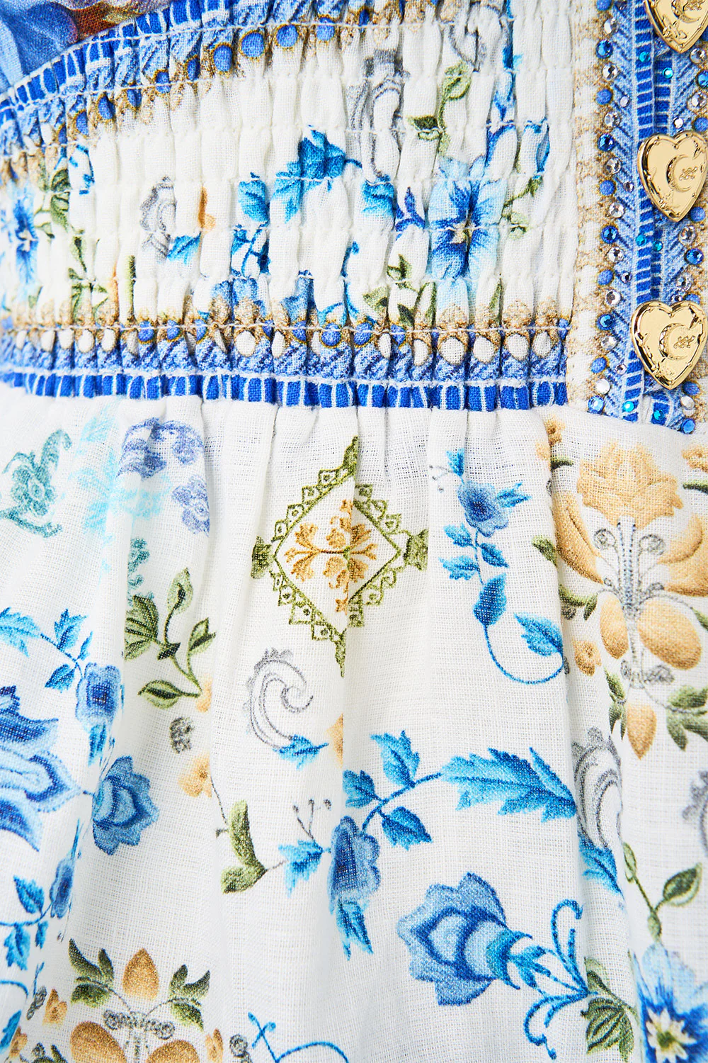 TIERED SHORT DRESS WITH NECK FRILL MY HOMESPUN HEART - Image 6
