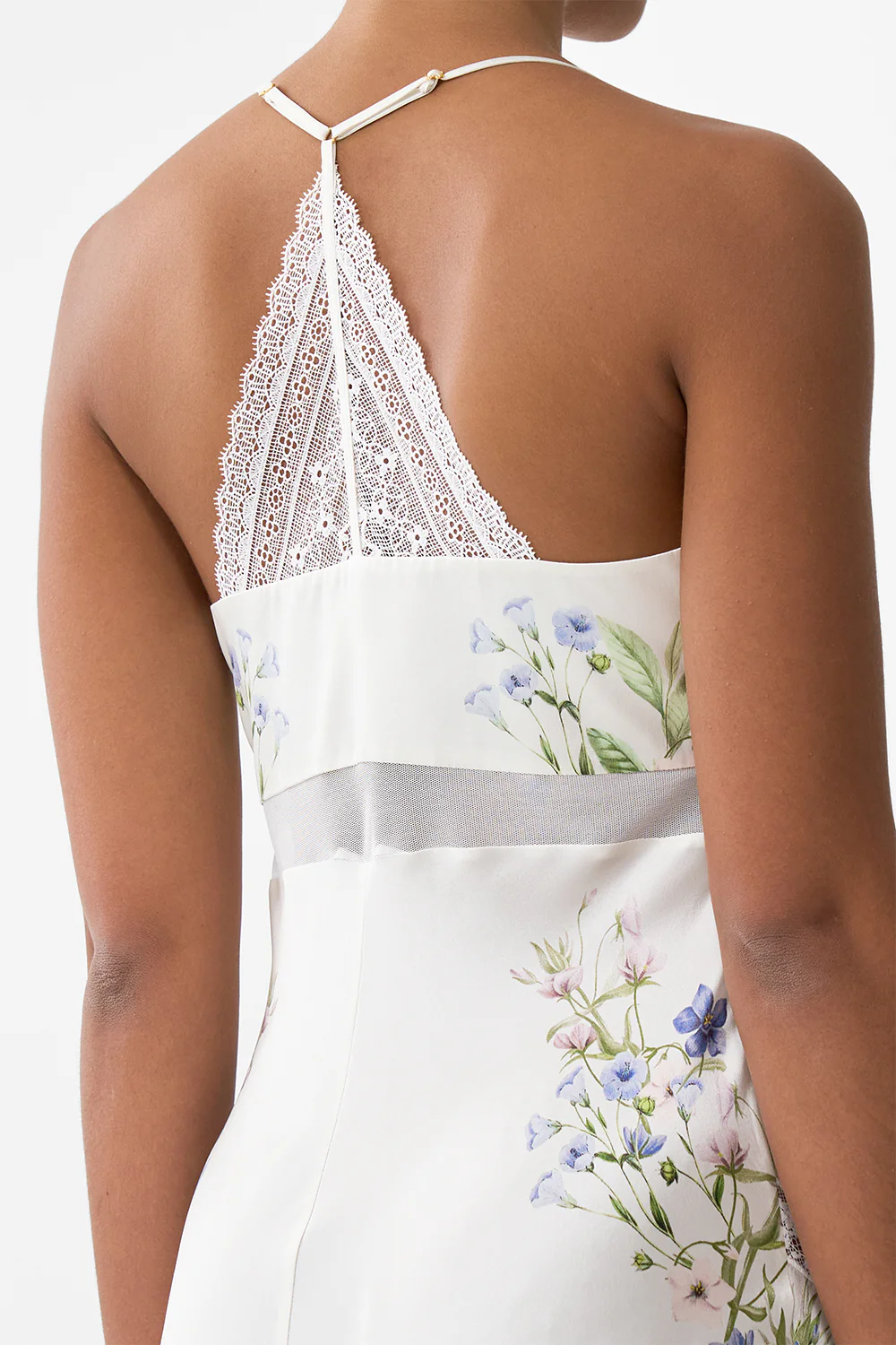 LACE SPLICE BIAS LONG DRESS DRESSING ROOM DRAMA - Image 6