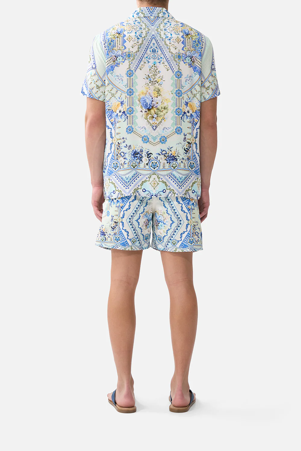 SHORT SLEEVE CAMP COLLARED SHIRT MY HOMESPUN HEART - Image 2