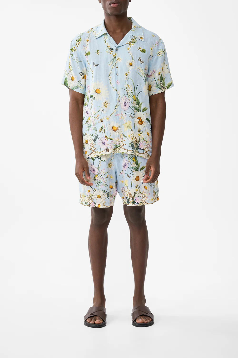 SHORT SLEEVE CABANA SHIRT FLORAL FREEFALL