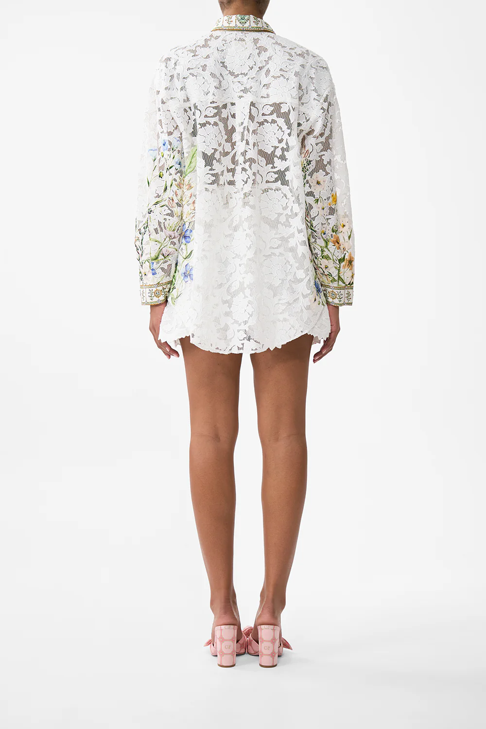 COLLARED SHIRT WITH SIDE BUTTONS DRESSING ROOM DRAMA - Image 2