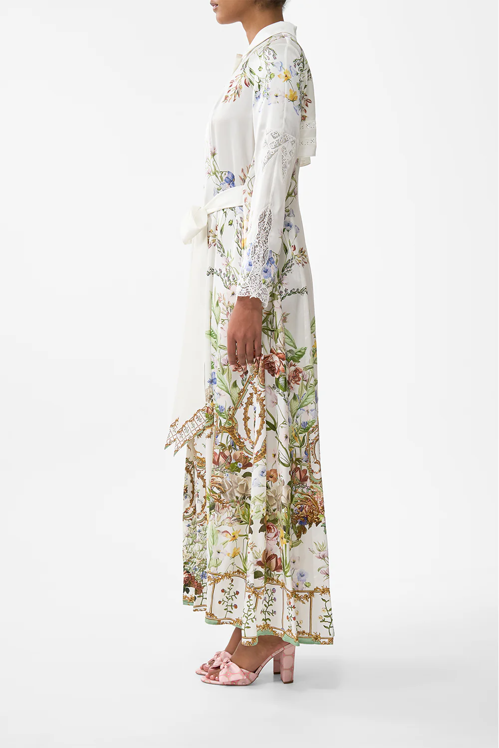 PRINTED TRENCH DRESSING ROOM DRAMA - Image 4