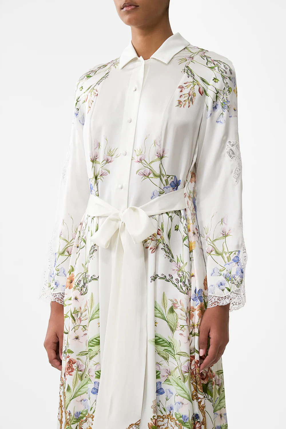 PRINTED TRENCH DRESSING ROOM DRAMA - Image 5