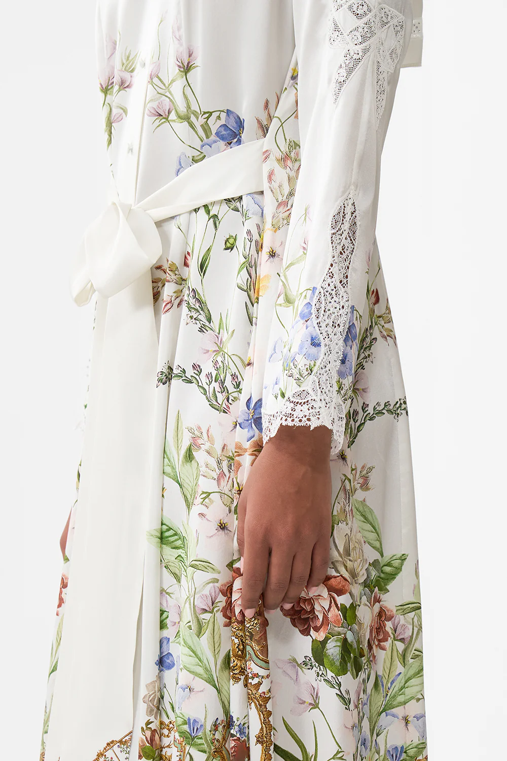 PRINTED TRENCH DRESSING ROOM DRAMA - Image 6