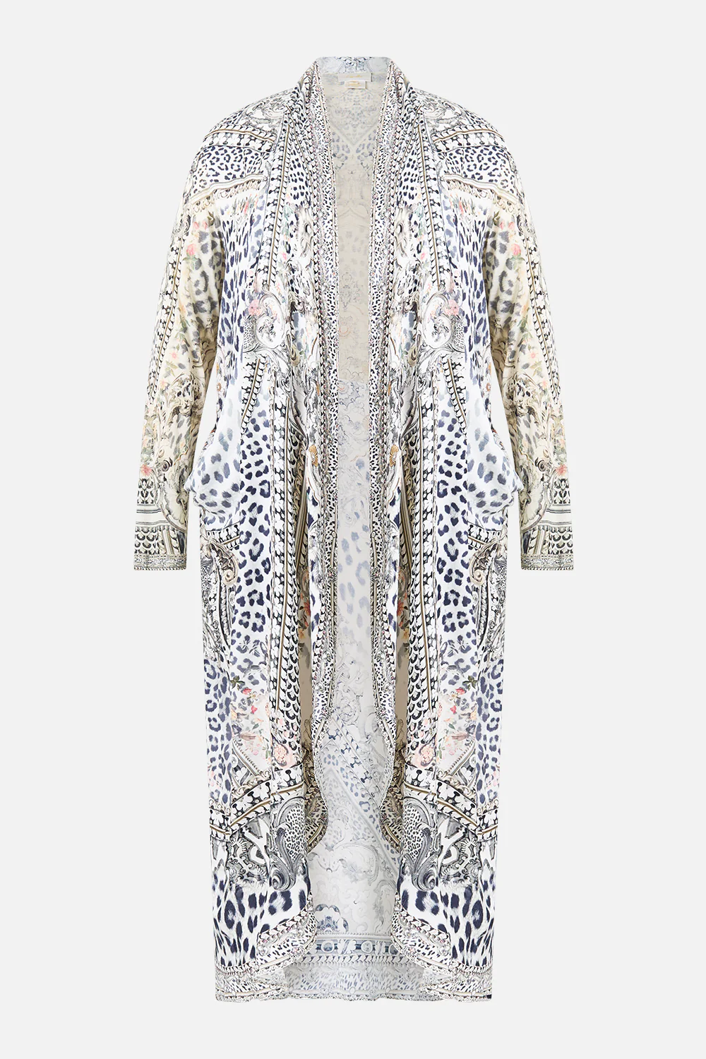LONG CASUAL JACKET WITH POCKETS MARBLE HEAVEN - Image 10