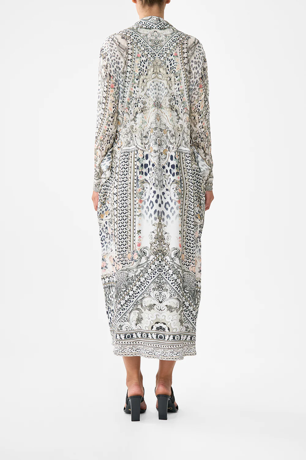 LONG CASUAL JACKET WITH POCKETS MARBLE HEAVEN - Image 2