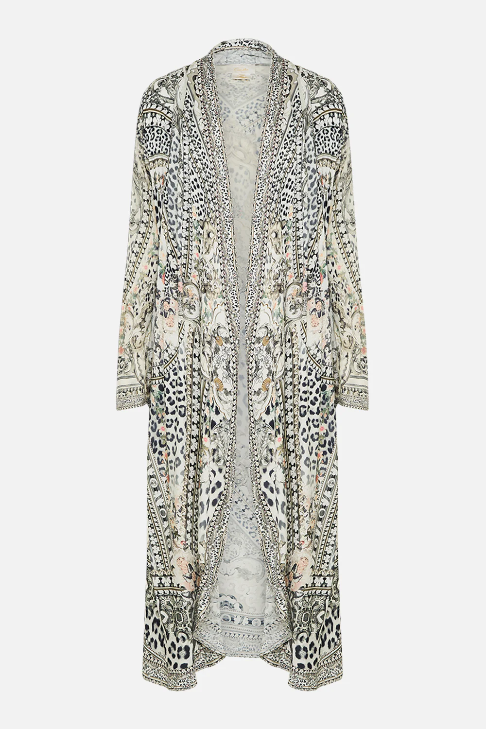 LONG CASUAL JACKET WITH POCKETS MARBLE HEAVEN - Image 3