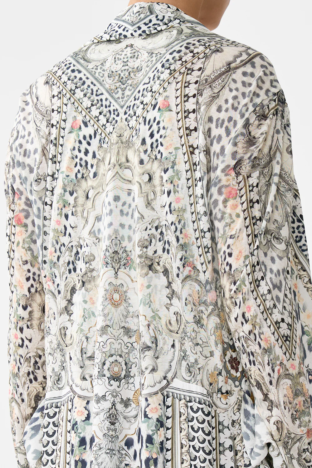 LONG CASUAL JACKET WITH POCKETS MARBLE HEAVEN - Image 6