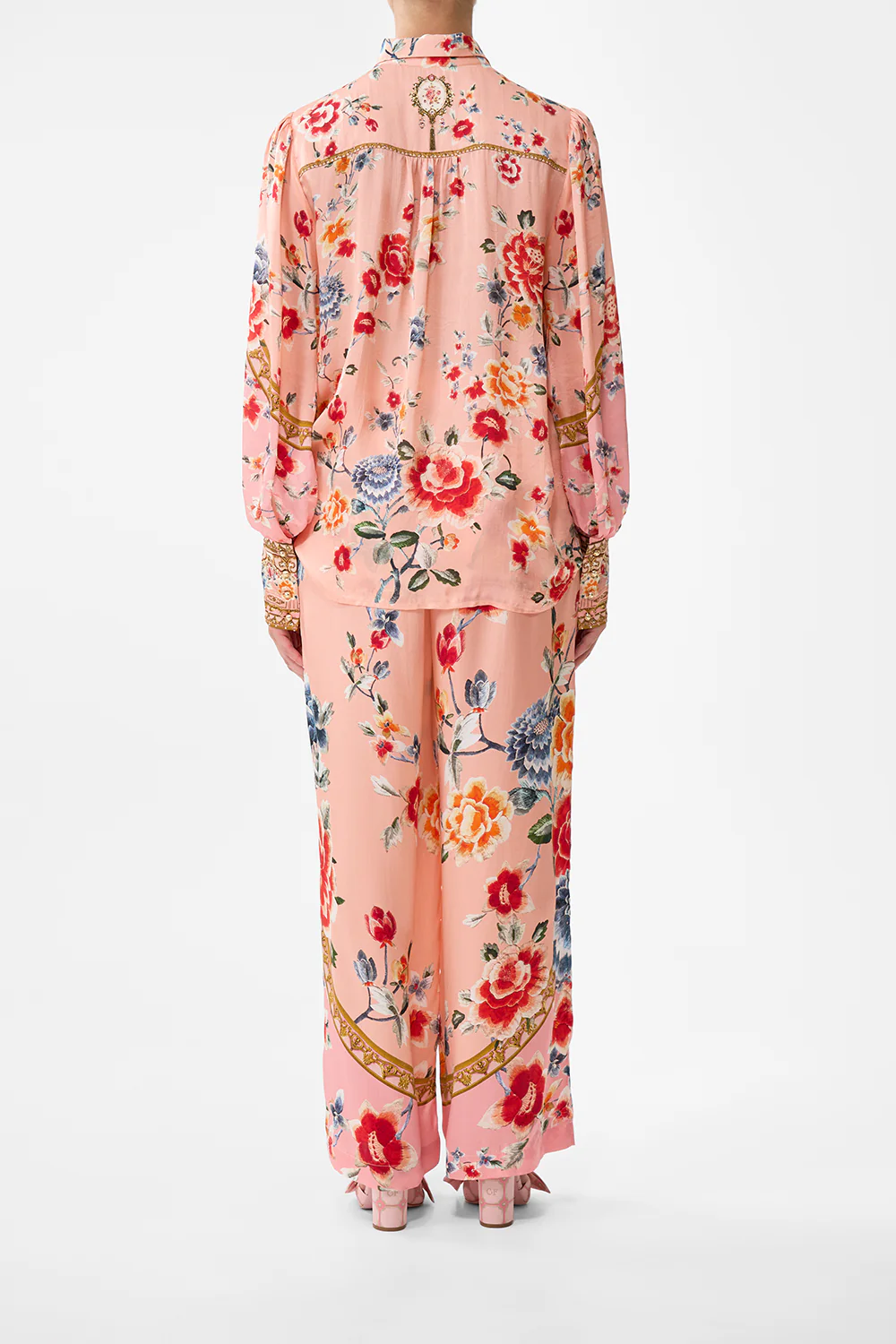 BUTTON THROUGH BLOUSON SLEEVE BLOUSE MAJESTIC MILLA - Image 2