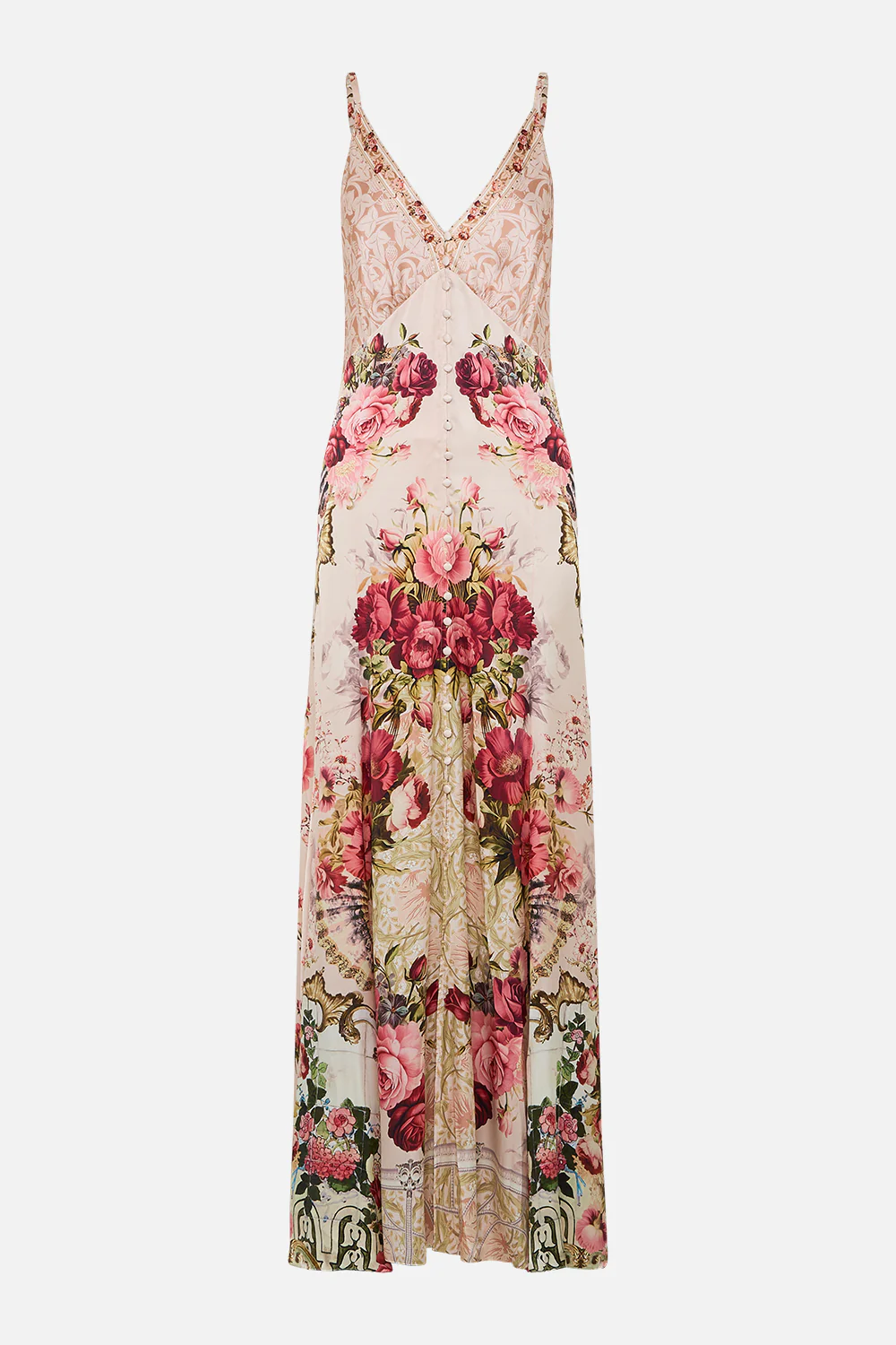 BUTTON FRONT STRAPPY DRESS MEET ME AT THE MAJESTIC - Image 3