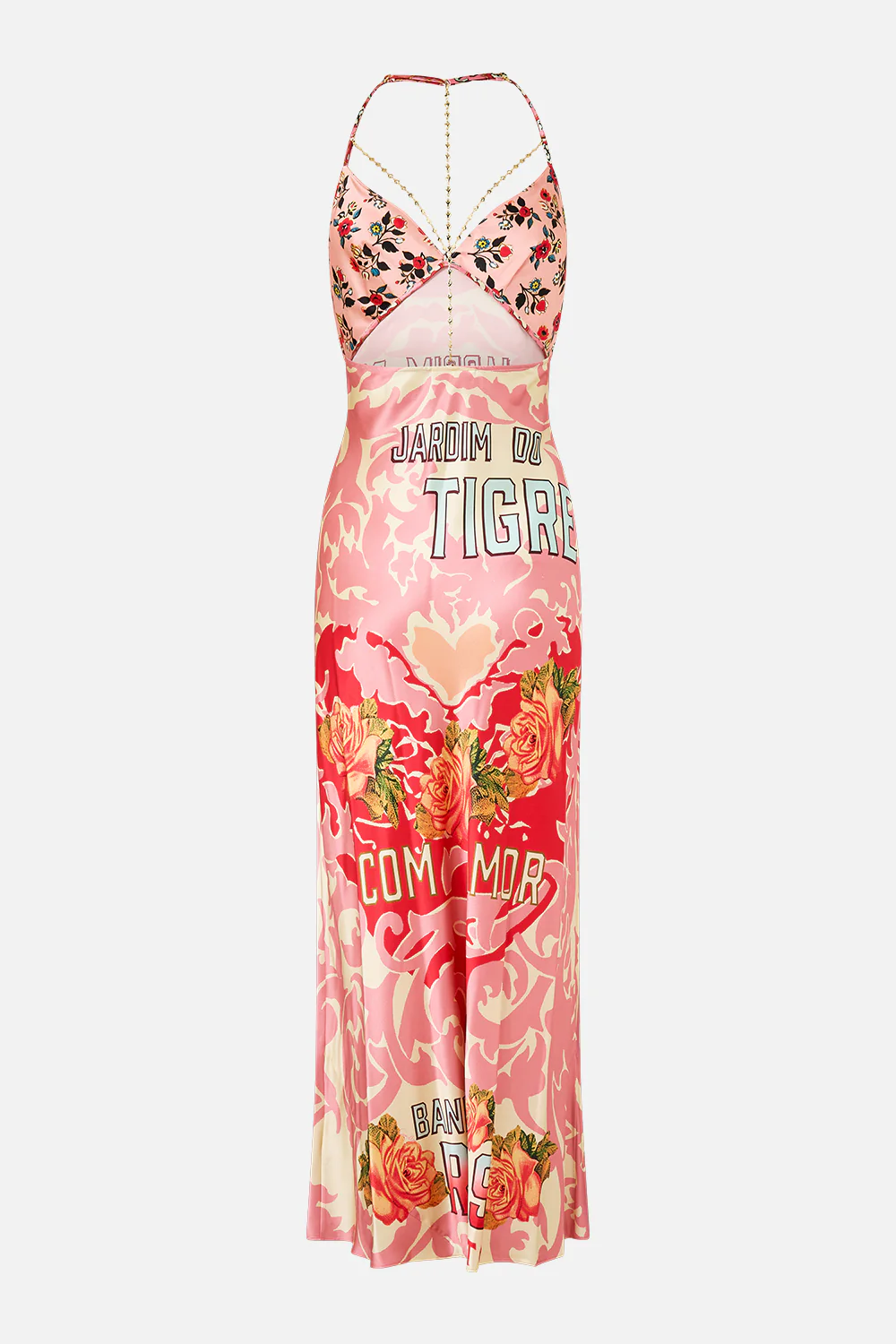 CHAIN DETAIL SLIP DRESS PINK PORTO - Image 8