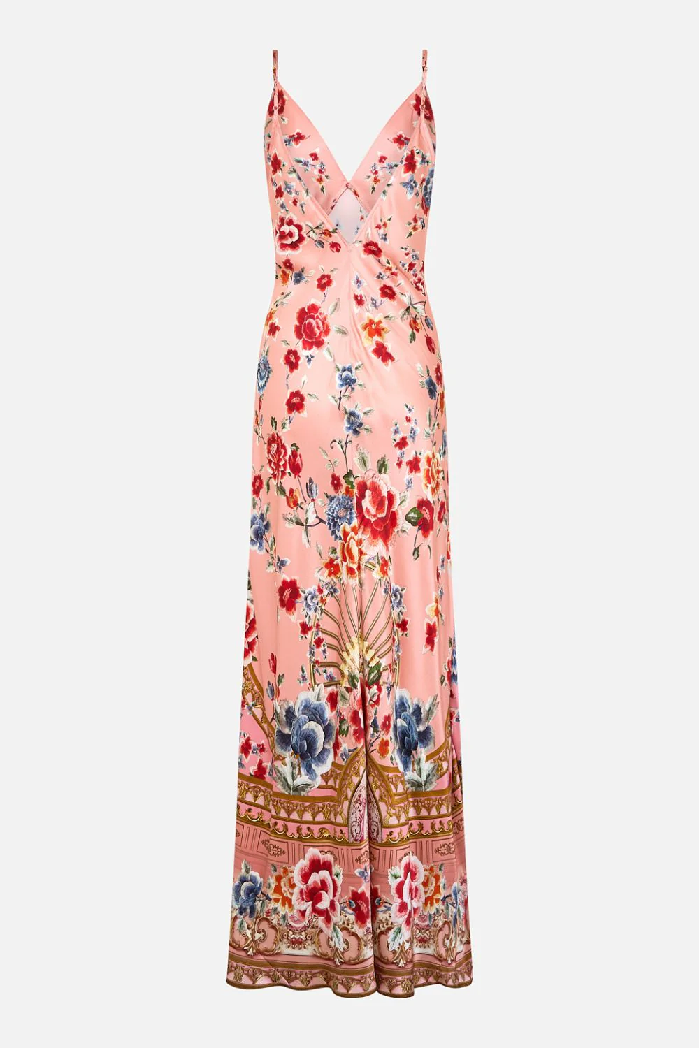 V NECK FULL LENGTH BIAS SLIP DRESS MAJESTIC MILLA - Image 7
