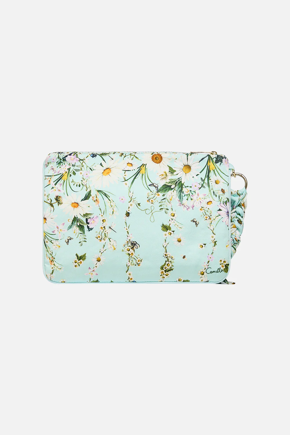 BRAIDED STRAP CLUTCH FLORAL FREEFALL - Image 3