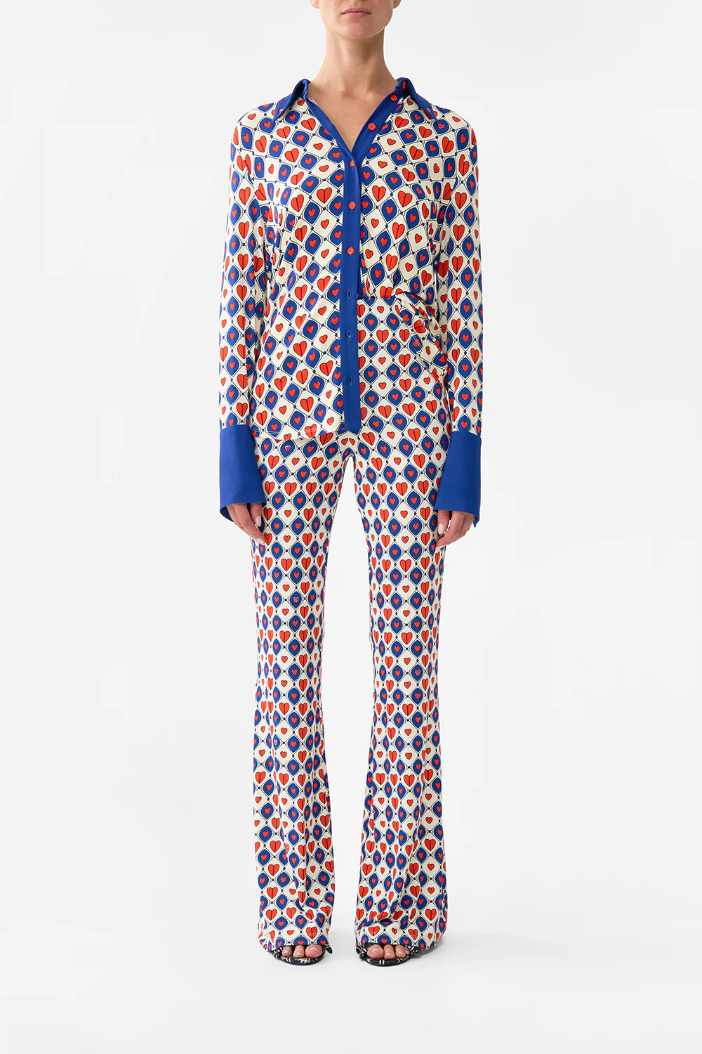 JERSEY FLARE PANT RINSE & ROAR