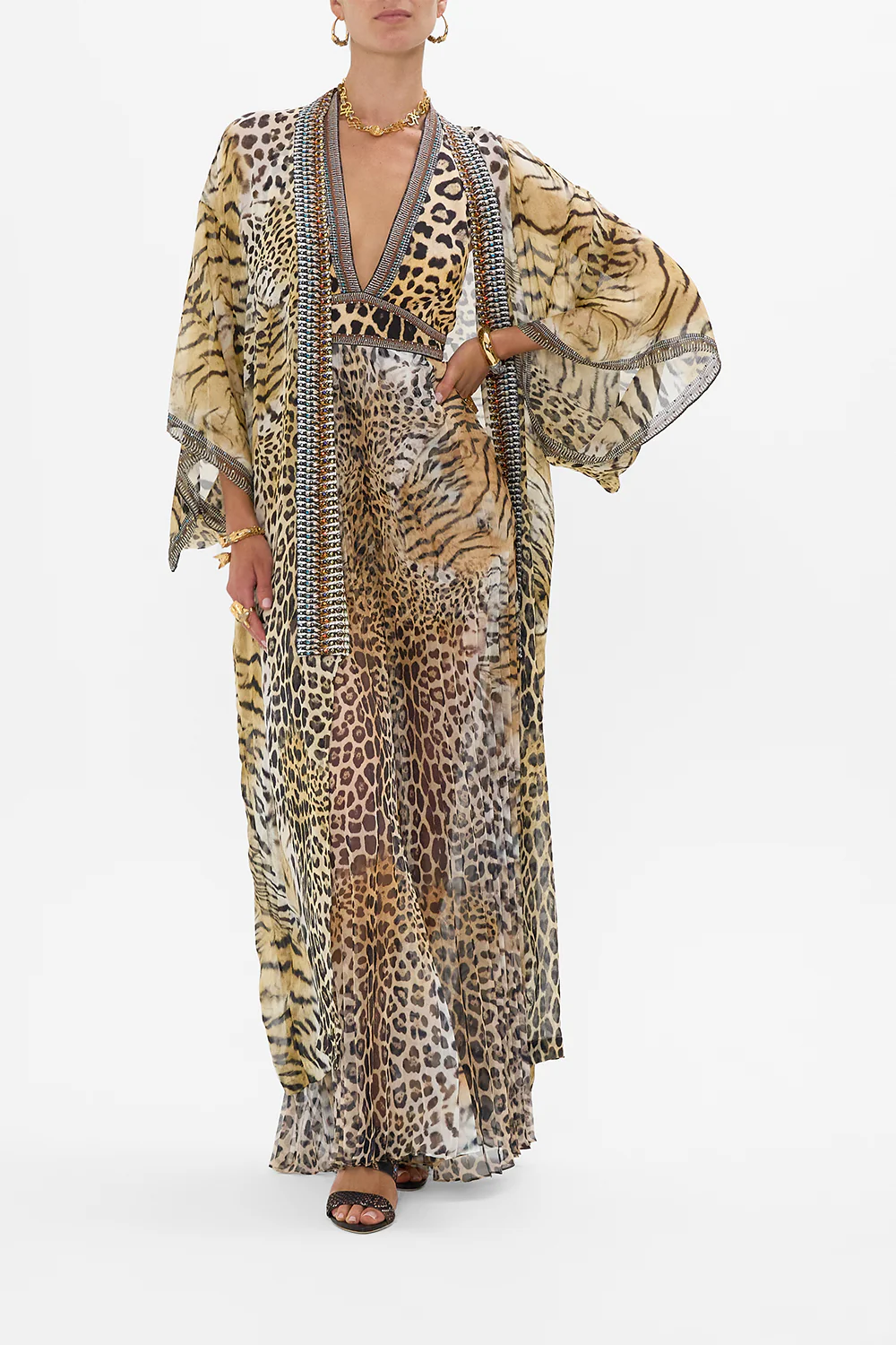 TIE NECK HALTER JUMPSUIT JAGUAR - Image 7