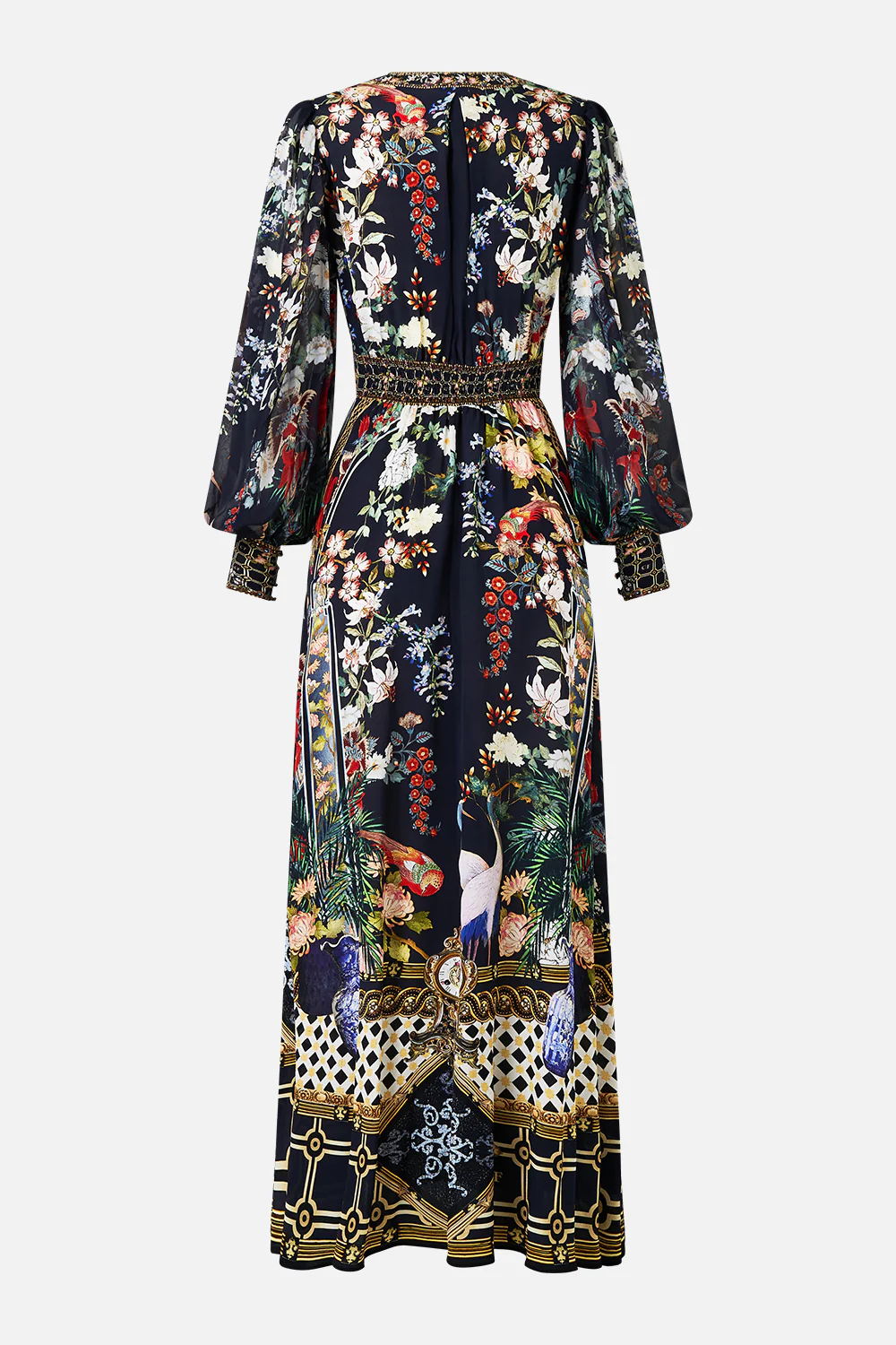 SHAPED WAISTBAND DRESS WITH GATHERED SLEEVES PALACIO POETRY - Image 7
