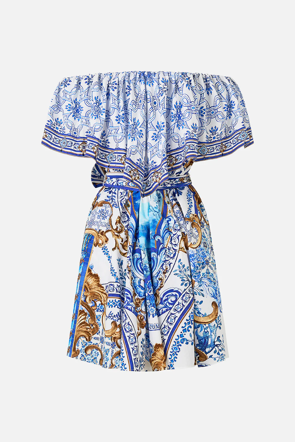 SHOULDER FRILL SHORT DRESS AZUL ADVENTURES - Image 7