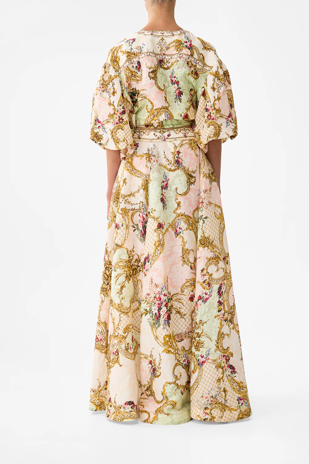 TIE FRONT PUFF SLEEVE TOP THE QUEENS QUARTERS - Image 2