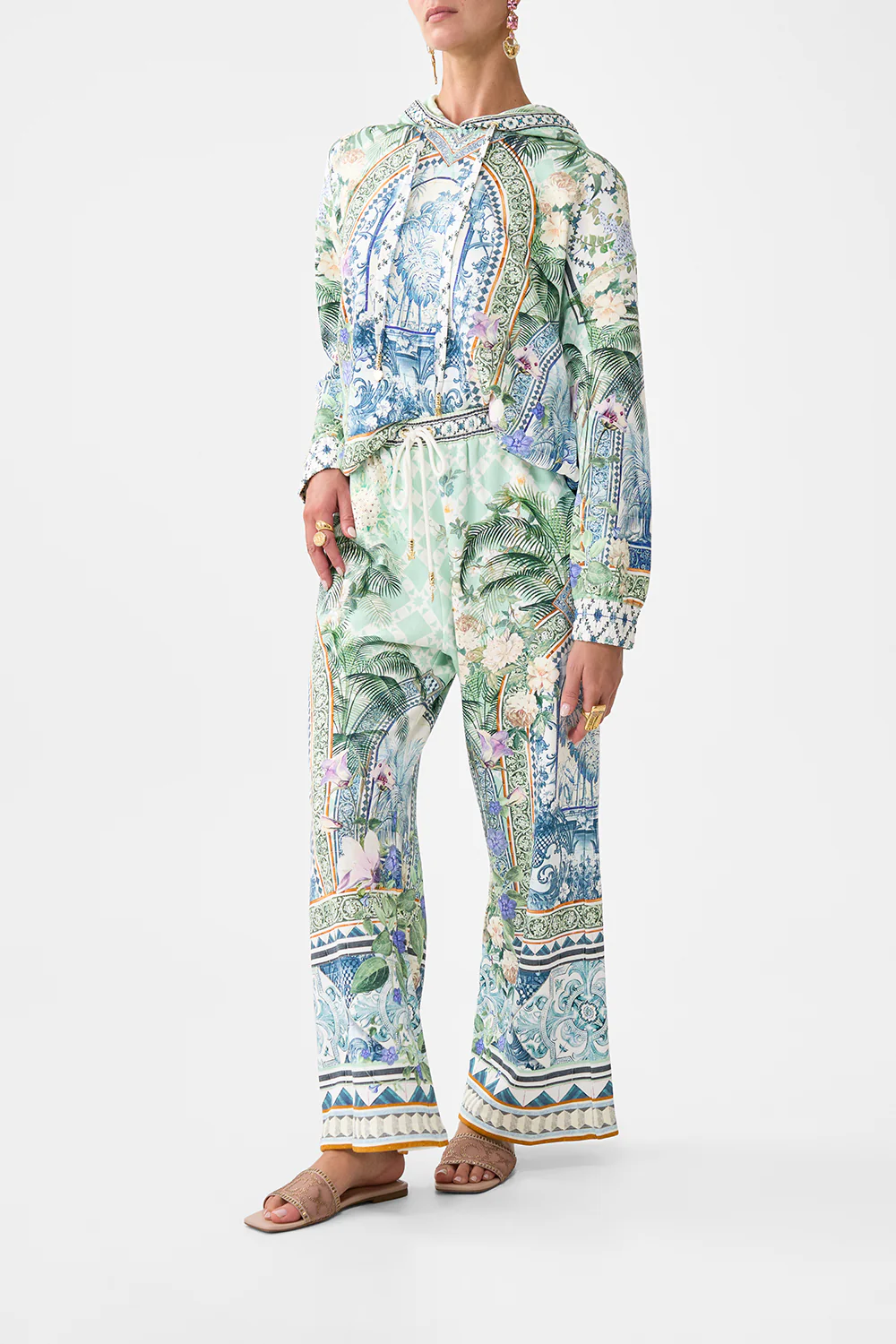 STRAIGHT LEG TRACK PANT JARDIM PARTY - Image 4