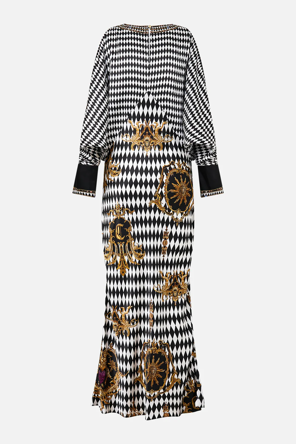 PLUNGE NECK DRAPED SHOULDER DRESS MONARCHY MANIA - Image 9