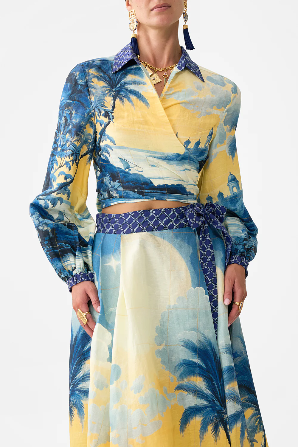 CROPPED WRAP SHIRT SONG OF SAINT ANTHONY - Image 5
