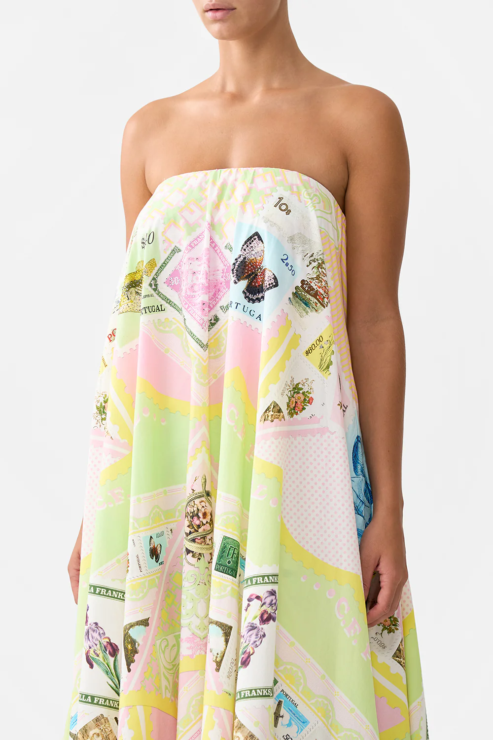 STRAPLESS MAXI WITH RUFFLE HEM WITH LOVE FROM LISBON - Image 5