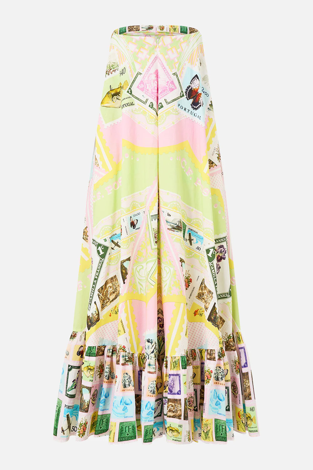 STRAPLESS MAXI WITH RUFFLE HEM WITH LOVE FROM LISBON - Image 8