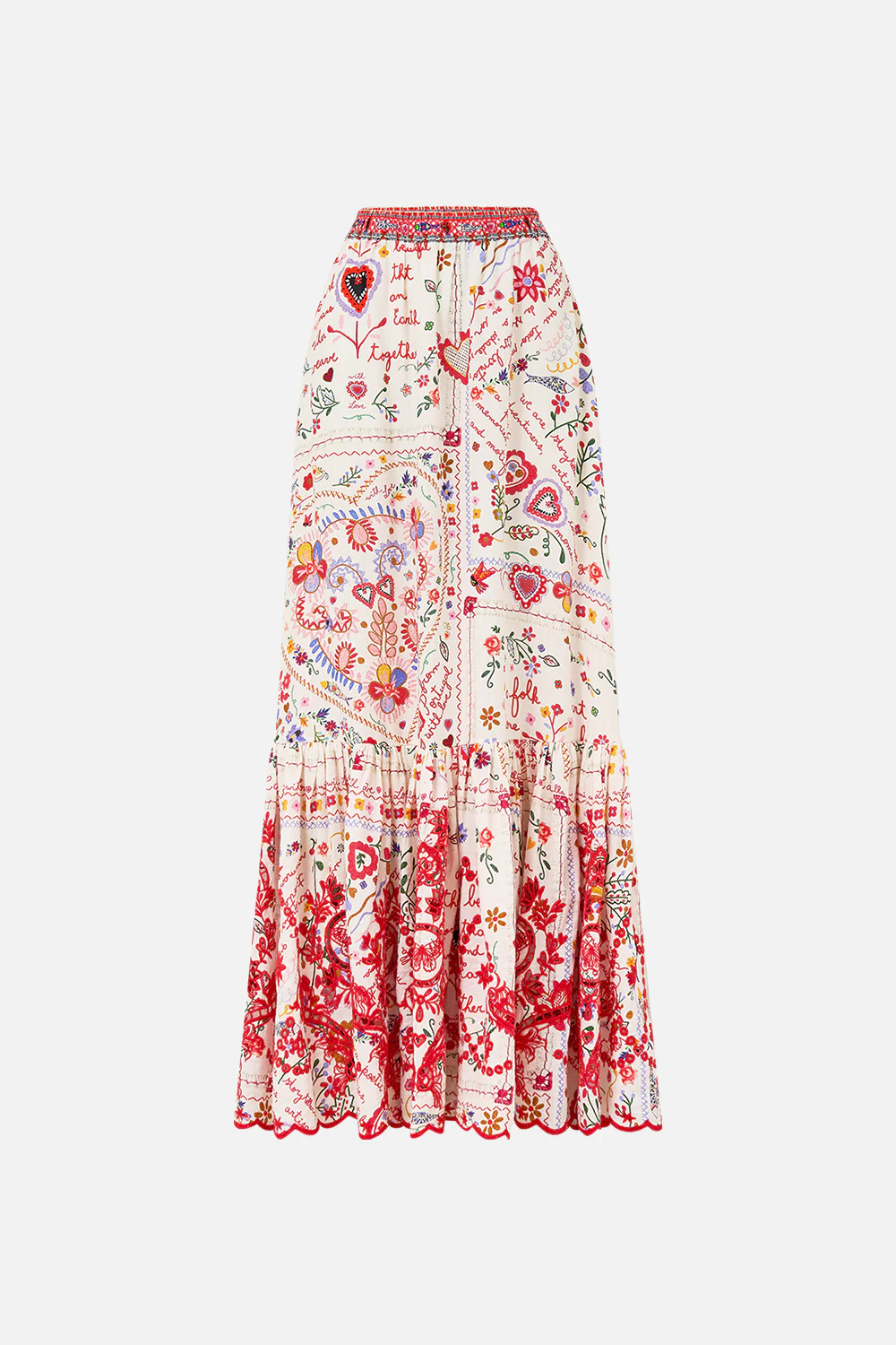 MAXI SKIRT WITH RUFFLE HEM A KITSCH IN TIME - Image 3