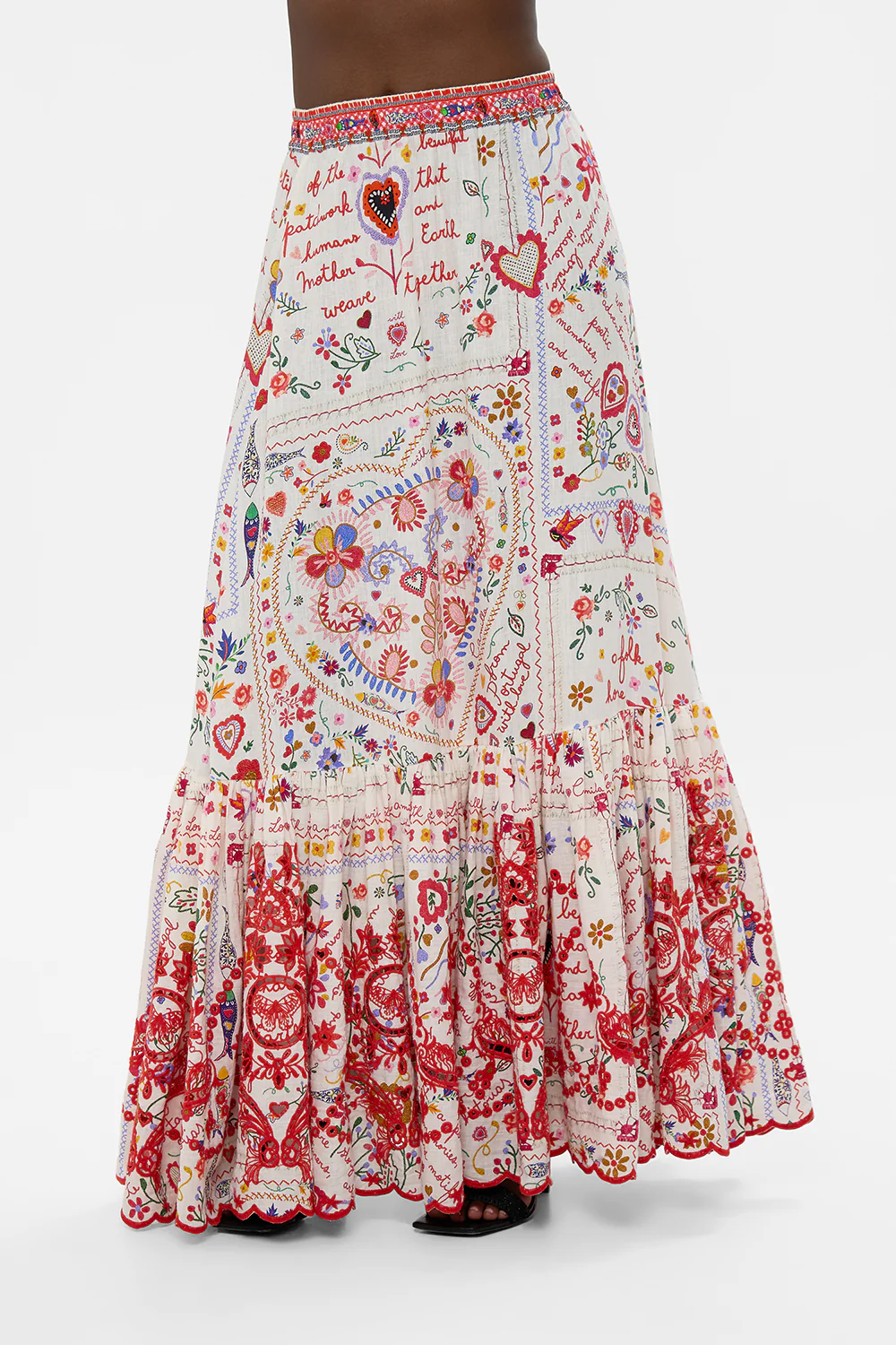 MAXI SKIRT WITH RUFFLE HEM A KITSCH IN TIME - Image 5