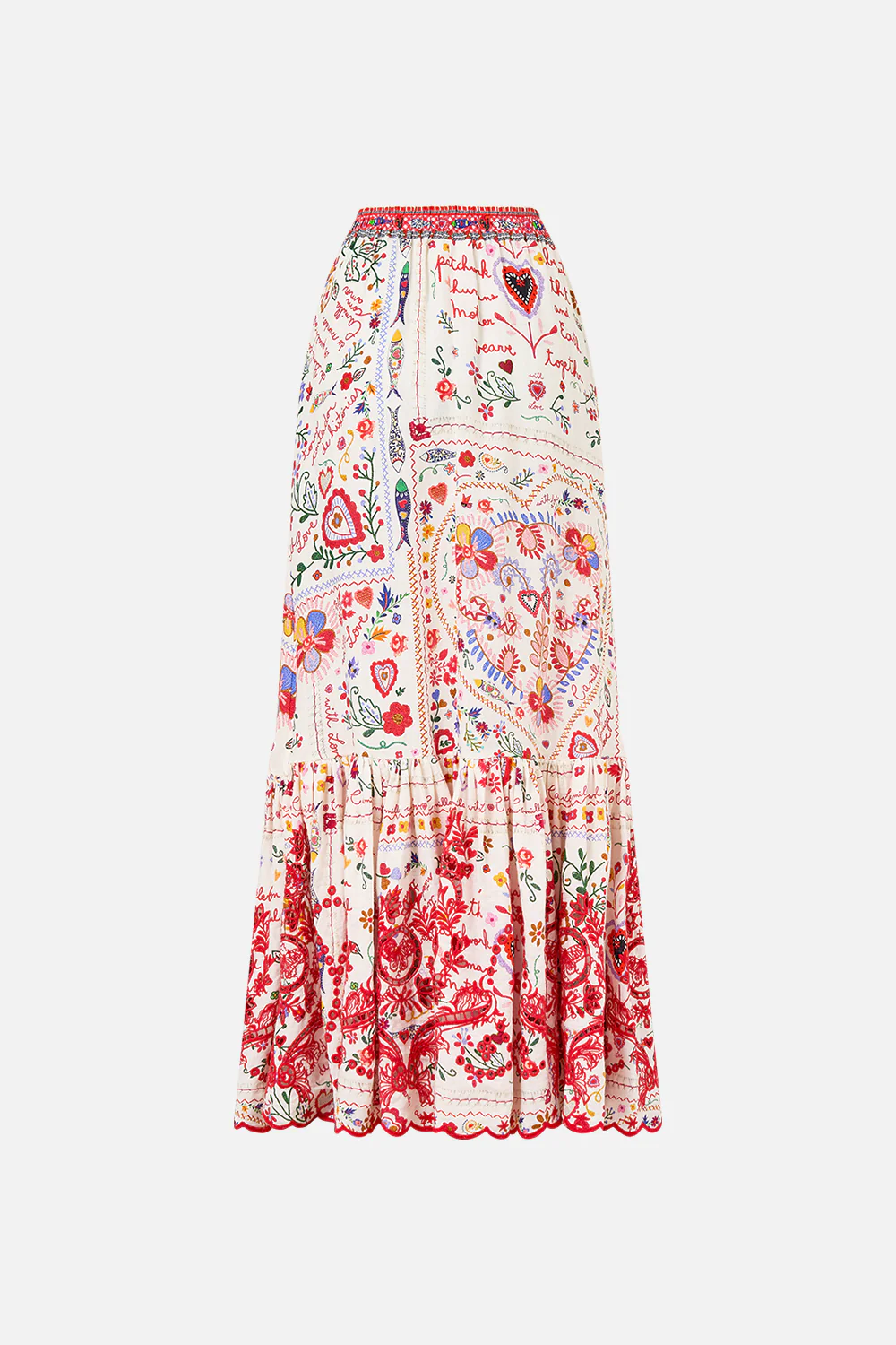 MAXI SKIRT WITH RUFFLE HEM A KITSCH IN TIME - Image 7