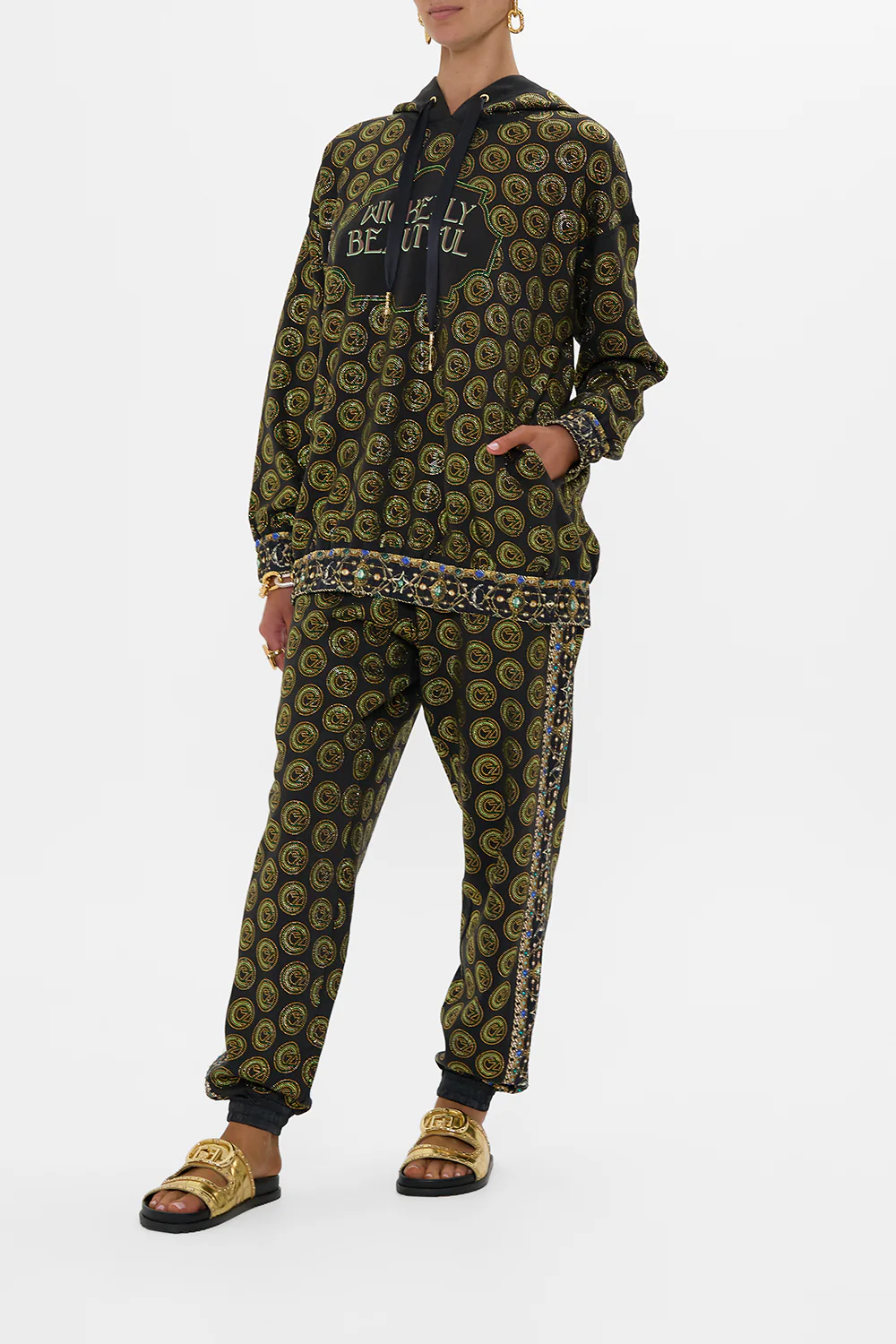 SILK BAND OVERSIZED HOODIE WITH POCKETS DEFY GRAVITY - Image 4